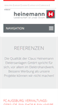 Mobile Screenshot of heinemann-elektro.de